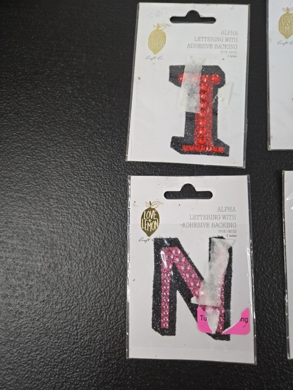Crafting Alpha Lettering Jeweled With Adhesive Backing - Picture 2 of 4